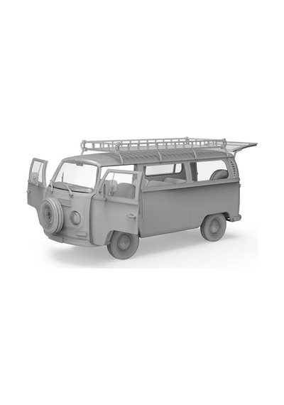Ak 35022 1/35 Ölçek, 1967 T2 Vw Minibüs, Plastik Model Kiti