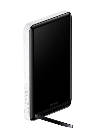 Baseus MgSafe Overseas 20W 10.000 mAh Stant Özellikli Kablosuz Şarjlı Powerbank Beyaz