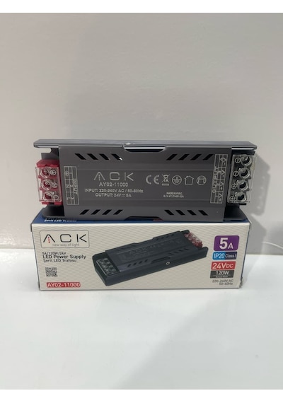 Ack 24v 5 Amper 120 W Slim Led Trafosu Ay02-11000 Seçenekler