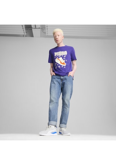 Puma Graphics Sneaker Tee Erkek T-shirt-mavi Mavi