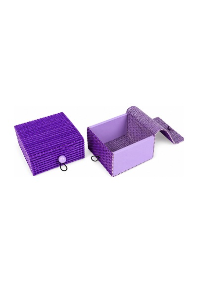 Doğal Bambu Takı Kutusu 9x9x5,5 Cm Midi Boy Dekoratif Çok Amaçlı Takı, Hediye Kutusu