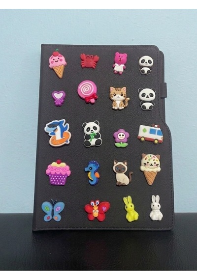 Mucit Home 4 Adet Çocuk Dolap Sticker Defter Süsü Çok Amaçlı Slikon Sticker Çok Kullanımlı Yüzlerce Model