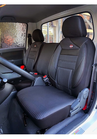 Kia Bongo Koltuk Kılıfı 2+1 Jakar Kumaşlı Ortopedik Renk-Füme Siyah