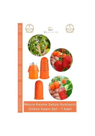 Özel Seri Pratik Baş Parmak Koruyucu Eldiven Meyve Kesme Sebze Ayıklayıcı Silikon Aparat Kadın Set Çok Renkli