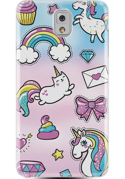 Samsung Galaxy Uyumlu Note 3 Kilif Silikon Unicorn Mektup 1800 539332517