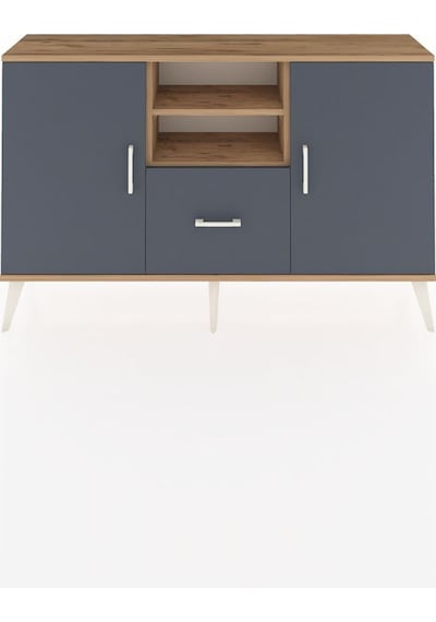 Arges Konsol 4 Raflı Tek Çekmeceli 2 Kapaklı 132x30x83 Çam-antrasit/antrasit Antrasit/antrasit Arges Konsol 4 Raflı Tek Çekmeceli 2 Kapaklı 132x30x83 Çam-antrasit/antrasit Antrasit/antrasit
