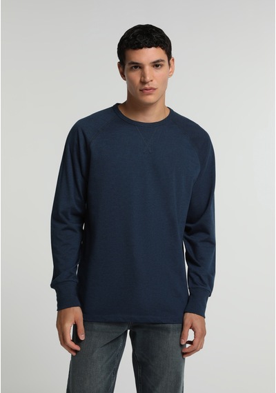 Colin's Colins Regular Fit Yuvarlak Yaka Düz Erkek Mavi Uzun Kol Tişört Cl1081791 Q1.v1 Inv İndigo