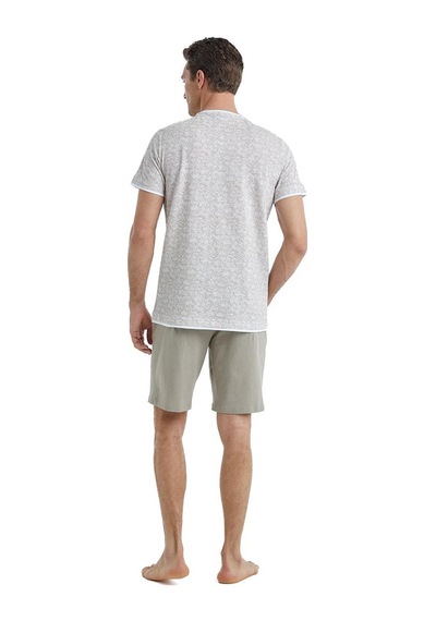 Blackspade Erkek Kısa Kol Şortlu Sütlü Kahve Pijama Takımı C1t7n4o04 001
