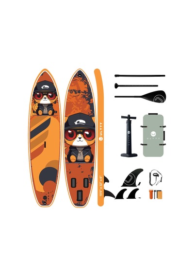 Ultty Sup Paddle Board Seti Şişme Paddle Board + Kürek + Pompa Sup Board/stand Up Paddle 320-81-15 Kahverengi