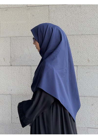 Qalortex Scarf Pamuklu Organik Modal Eşarp-lacivert