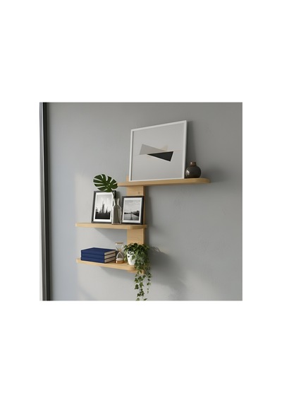 Raf101 Modern Duvar Rafı, Salon Antre Balkon Rafı, S.meşe Safir Meşe - 839674254 Safir Meşe