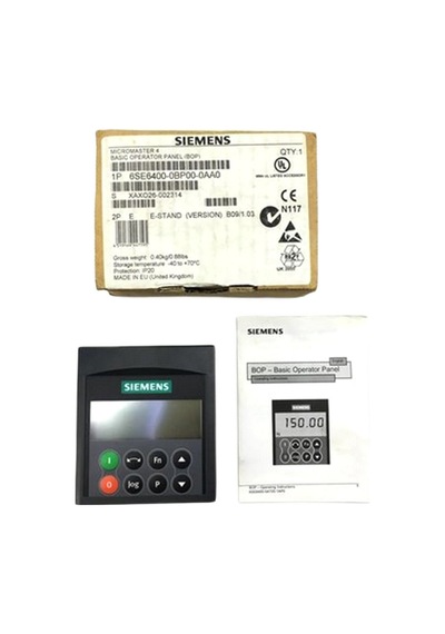 6se6400-0bp00-0aa0 Mıcromaster 4 Basıc Operator Panel Bop Yeni Kutu Açık