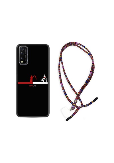 Vivo Y20S Kılıf Rasta Boyun Askılı Dead Line 1662