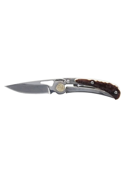 Schrade Uncle Henry Next Gen Pocket Knife Brown Staglon Handles Katlanır Kamp Çakı 1205105 Gümüş