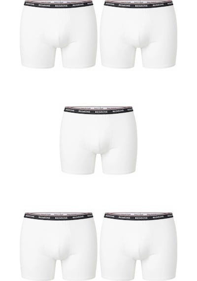 5 Li Paket Erkek Büyük Beden Rahat Kalıp Redzone Likralı Bambu Boxer Beyaz