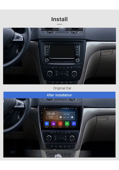 Skoda Yetı 2014+ Multimedya Navigasyon Usb Kamera Carplayer Uyumlu