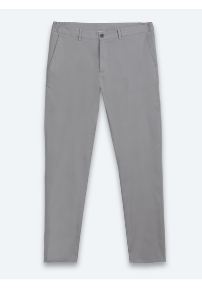 Kip Gri Dokuma Jogging Fit Casual Pamuk Karışımlı Pantolon Gri -
