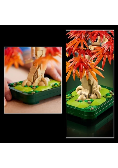 LEGO® Botanicals Japon Kırmızı Akçaağaç Bonsai Ağacı 10348 - Yetişkin Bitki Severler için Bitki Modeli Yapım Seti (474 Parça)