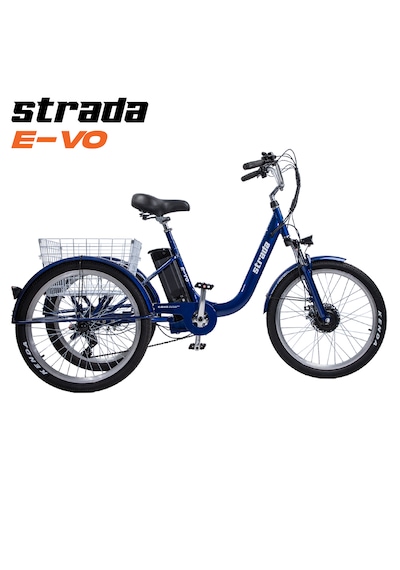 Stradacycles E-VO Mekanikdisk 24 Jant Üç Tekerlekli Elektrikli Bisiklet