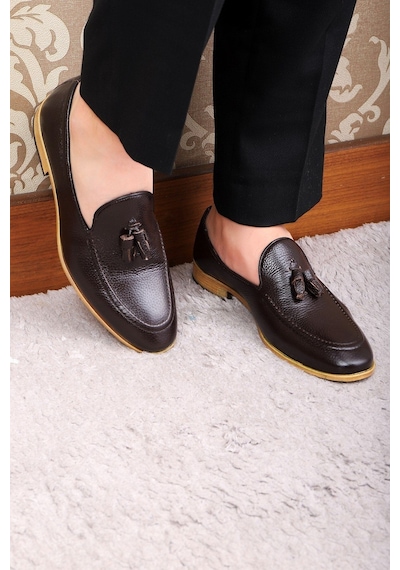 Ducavelli Tusa Hakiki Deri Erkek Klasik Ayakkabı, Loafer Klasik Ayakkabı