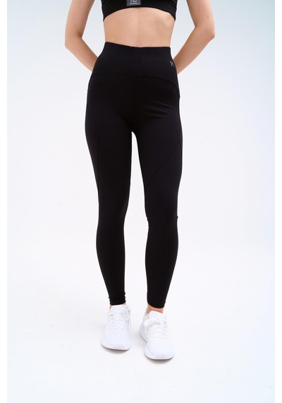 Normal People Lea - Yüksek Bel Toparlayıcı Tayt Activefit Kumaş Siyah