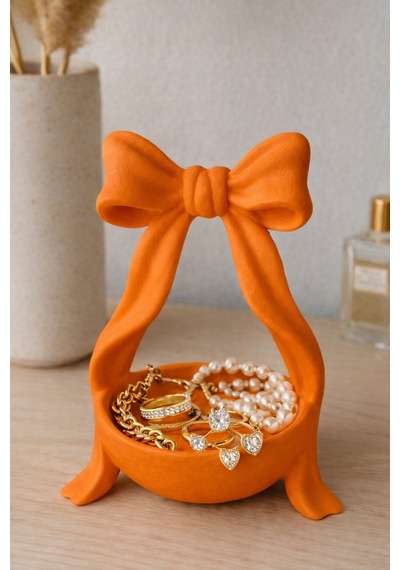 Dekoratif Fiyonklu Takı & Aksesuar Standı - 18 Cm