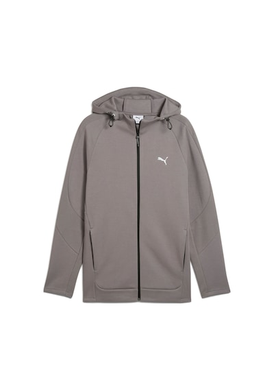 Puma Evostrıpe Erkek Tam Fermuarlı Kapüşonlu Ceket 684613 79 Gri
