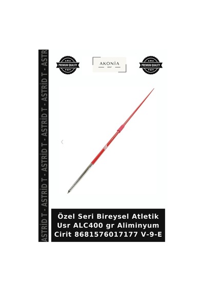 Özel Seri Bireysel Atletik Usr Alc400 Gr Aliminyum Cirit 8681576017177 V-9-e Çok Renkli
