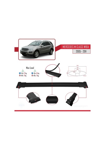 Mercedes M Class 2 W164 2005-2011 Arası İle Uyumlu Fly Model Ar