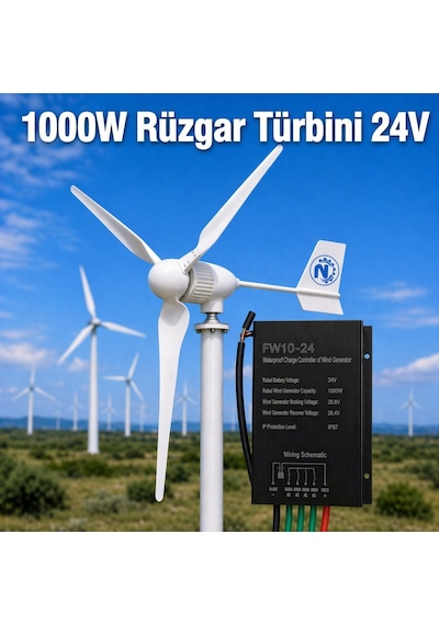 NepaSun 1000w Rüzgar Türbini+şarj Kontrol Cihazı