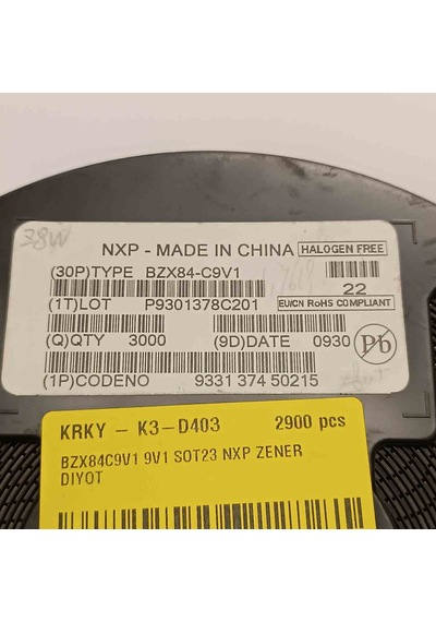 Bzx84c9v1 9v1 Sot23 Nxp Zener Diyot 250 Adet