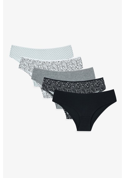 Penti Renkli Black Crispy 5'li Pamuklu Hipster Külot
