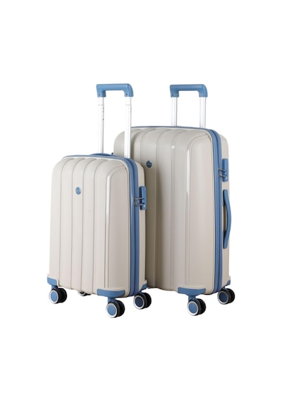 Mçs Group Mçs Polipropilen 2'li Valiz Seti Orta & Kabin V305 Kemik/sky Blue