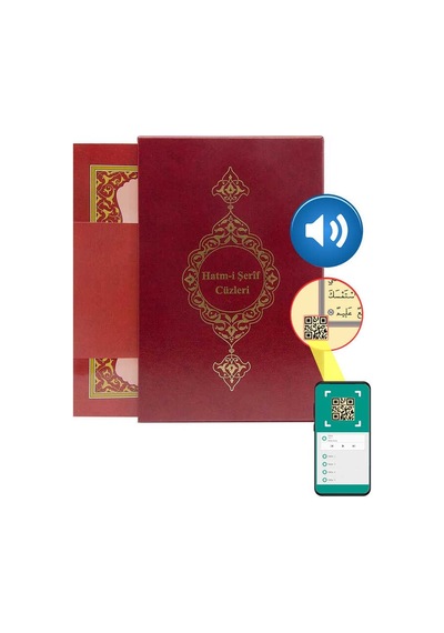 Rahle Boy 30 Cüz Kur'An-I Kerim (Bordo. Karton Kapak. Kutulu)