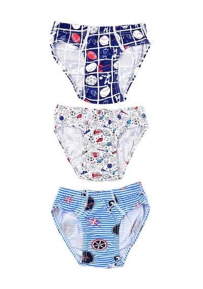 Pemilo Erkek Çocuk 255 Desenli 3'Lü Slip Karışık Renkli (485926304)
