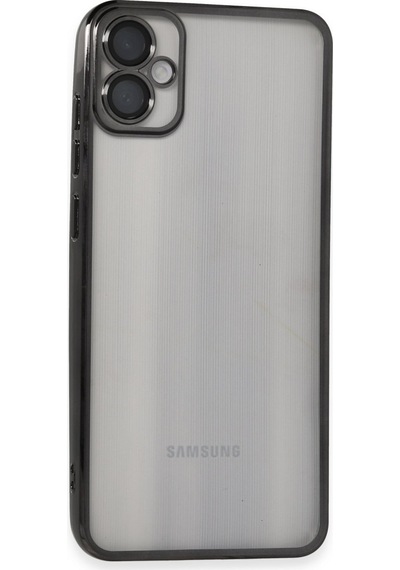 Samsung Galaxy A05 Uyumlu Kılıf Lensli Silikon - Siyah