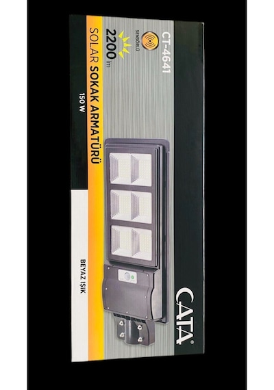 Cata Ct-4641 250w Solar Sokak Armatürü Kumandalı Beyaz