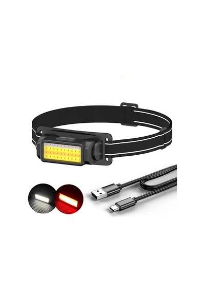 50 Cob Led Kafa Lambası Wt-650 Açık Kırmızı