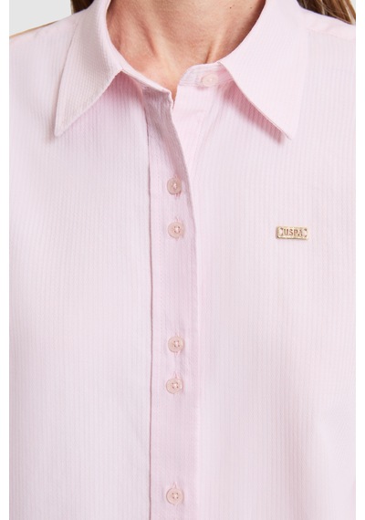 U.s. Polo Assn. Kadın Açık Pembe Gömlek Desenli 50324617-vr078 Acık Pembe