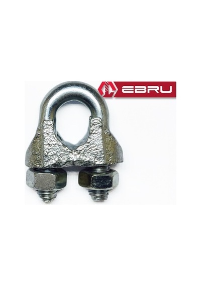 Ebru Klemens 13 Mm - 20 Adet - Çelik Halat Bağlama - Düğüm