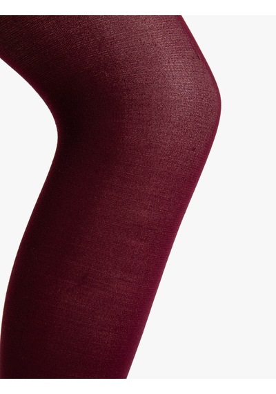 Koton Simli Külotlu Çorap 40 Den Bordo 4wkg80079aa 4WKG80079AA461 Bordo