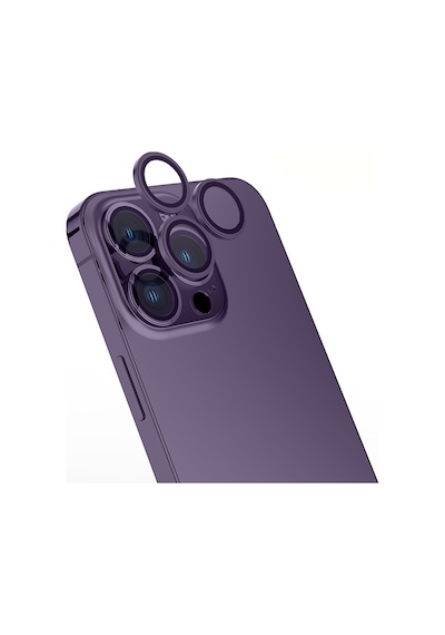 Maks Technology Apple İphone Uyumlu 14 Pro Max Mkst Mikro Kamera Lens Koruyucu - Gold