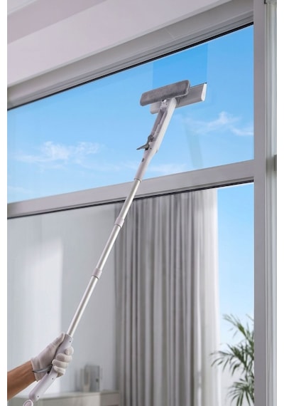 Spreyli Cam Yer Temizleme Mop Seti, Su Hazneli Kovasız Etkili Spreyli Mikrofiber Temizlik Seti