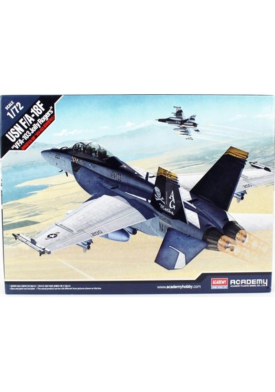 Academy 12535 1/72 Ölçek, Usn F/a-18f Savaş Uçağı, Plastik Model Kiti-49228