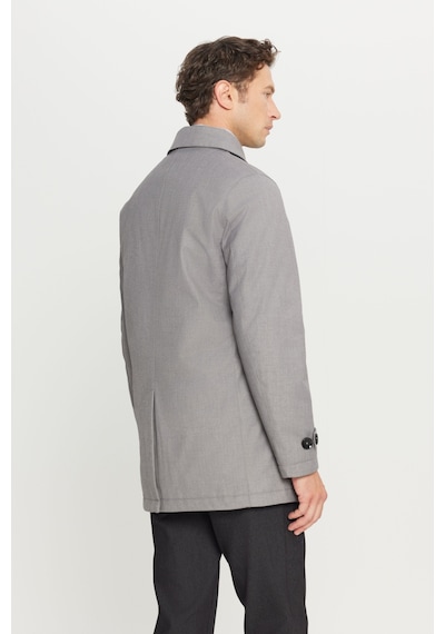 AC&Co / Altınyıldız Classics Erkek Grı Standart Fit Normal Kesim Gömlek Yaka Yan Cepli Kaban Gri AC&Co / Altınyıldız Classics Erkek Grı Standart Fit Normal Kesim Gömlek Yaka Yan Cepli Kaban Gri