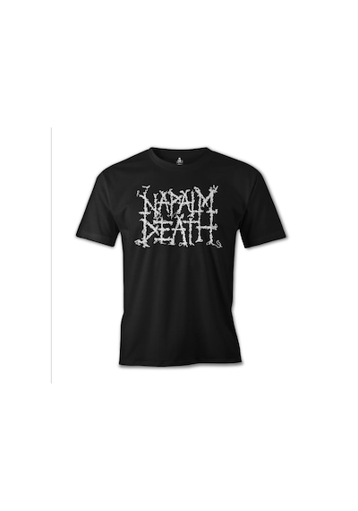Napalm Death Baskılı Siyah Erkek Tshirt 001