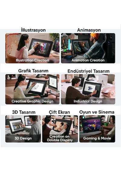 Xp-pen Artist Pro 24 Gen2 Grafik Tablet, 23.8" 4k Ips, 16384 Basınç, Dahili Stand, Vesa Xp Art24pro Gen2