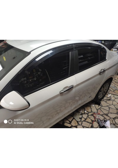 Fiat Egea Sedan Mugen Model Cam Rüzgarlığı 4 Lü Set