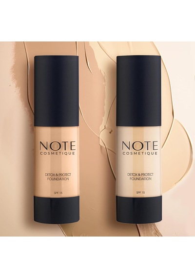 Cosmetics Detox & Protect 02 Natural Beige Canlandırıcı Etkili Spf 15 Kapatıcı Fondöten Çok Renkli