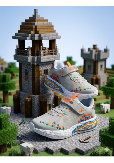 Mcdark Çocuk Spor Sararmaz Eva Taban Craft Sneaker-buz Gri